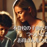 不登校の子供たちがつらいときは、お母さんもつらい