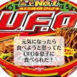 元気になったら食べようと思ってたUFOを息子に食べられた！