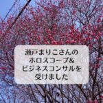瀬戸まりこさんのホロスコープ&ビジネスコンサルを受けました
