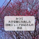 かつて大学受験に失敗した団塊ジュニアおばさんの昔話