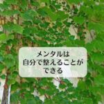 メンタルは自分で整えることができる