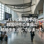 パリピ高3男子の韓国研修の準備に結局手を出してしまった