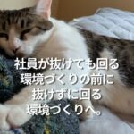 社員が抜けても回る環境づくりの前に抜けずに回る環境づくりへ。
