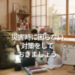 災害時に困らない対策をしておきましょう