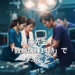 進藤先生！　「救命病棟24時」で学ぶこと